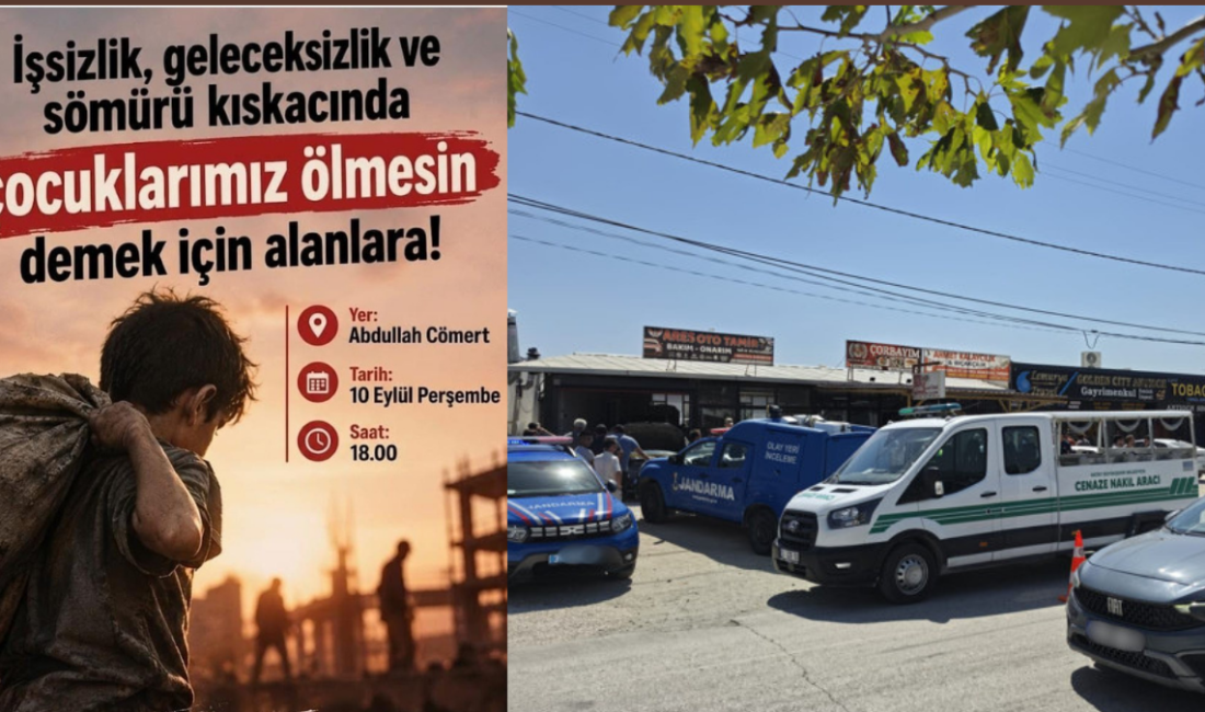 14 yaşındaki MESEM öğrencisi Tunç Çam’ın iş cinayetinde hayatını kaybetmesinin
