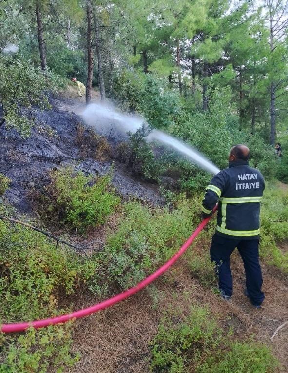 Hatay’ın Hassa ve Antakya ilçelerinde farklı noktalarda çıkan yangınlar, ekiplerin