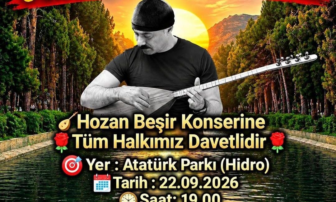 Hatay’ın Defne ilçesinde müzikseverleri buluşturacak ücretsiz halk konseri düzenlenecek. Halk