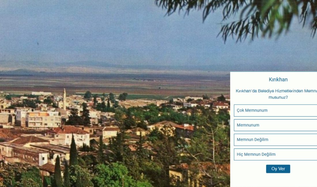 Antakya Gazetesi’nin Kırıkhan Belediyesi hizmetlerine yönelik düzenlediği ankette son iki