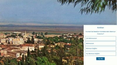 Antakya Gazetesi’nin Kırıkhan Belediyesi hizmetlerine yönelik düzenlediği ankette son iki