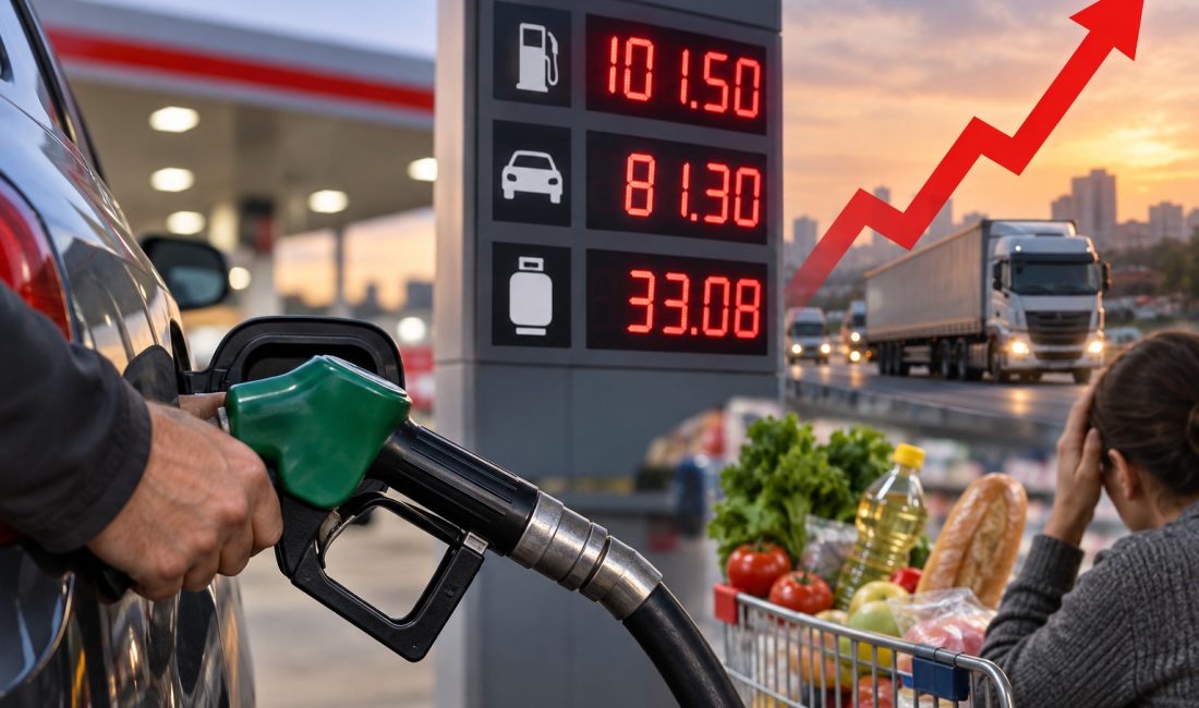 Akaryakıta peş peşe gelen zamlar sürüyor. Motorinin litre fiyatı ilk