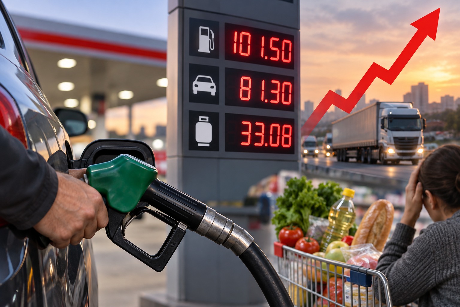 Akaryakıta peş peşe gelen zamlar sürüyor. Motorinin litre fiyatı ilk