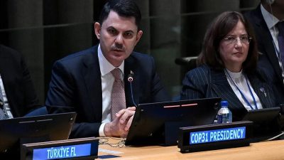 Çevre, Şehircilik ve İklim Değişikliği Bakanı Murat Kurum, küresel temiz