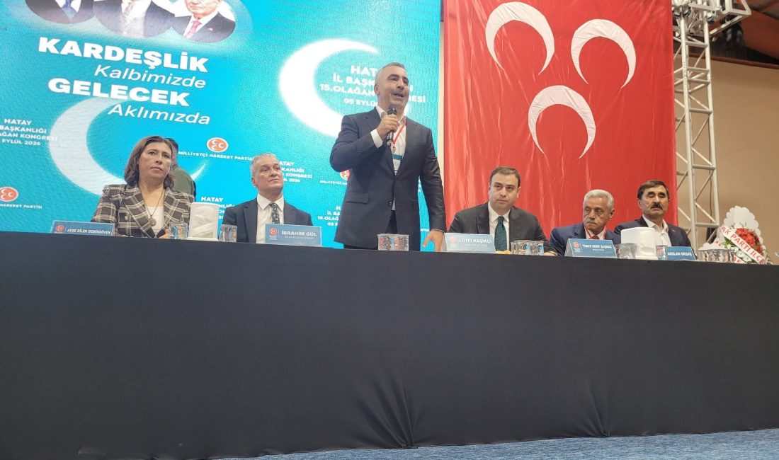 MHP Hatay İl Başkanlığı’nın 15. Olağan İl Kongresi’nde mevcut başkan
