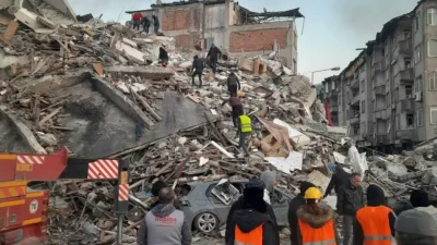 Hatay'ın Antakya ilçesinde 6 Şubat depremlerinde yıkılan ve 35 kişinin