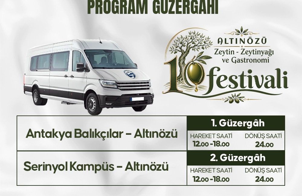 Hatay Büyükşehir Belediyesi, 17-18 Ekim tarihlerinde düzenlenecek Altınözü Zeytin, Zeytinyağı