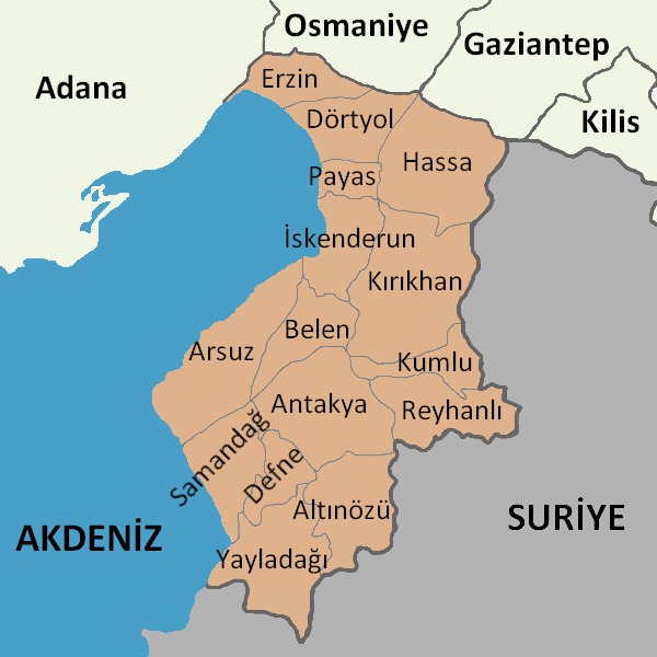 Hatay’ın 15 ilçesinin sosyo-ekonomik gelişmişlik sıralaması belli oldu. Antakya zirvede