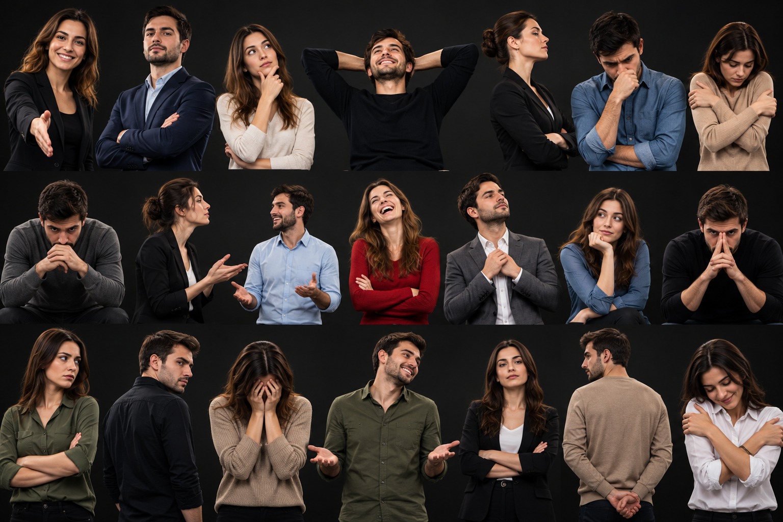 İnsanların nasıl durduğu, oturduğu ve hareket ettiği; söyledikleri kelimelerin ötesinde,