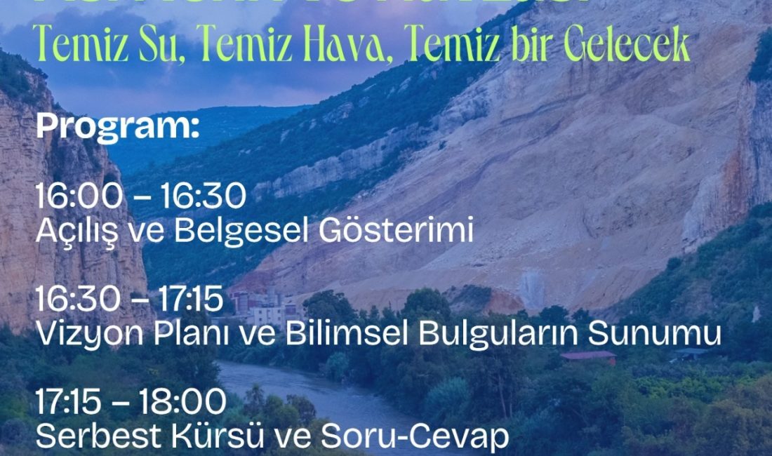Hatay’da Asi Nehri ve havzasının geleceğine ilişkin önemli bir çevre