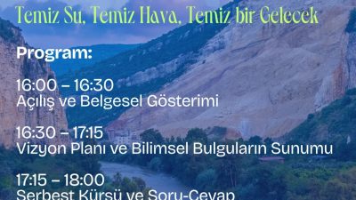Hatay’da Asi Nehri ve havzasının geleceğine ilişkin önemli bir çevre