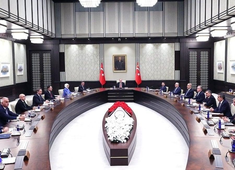 Cumhurbaşkanlığı Kabinesi, Cumhurbaşkanı Recep Tayyip Erdoğan başkanlığında bugün, 12 Ekim