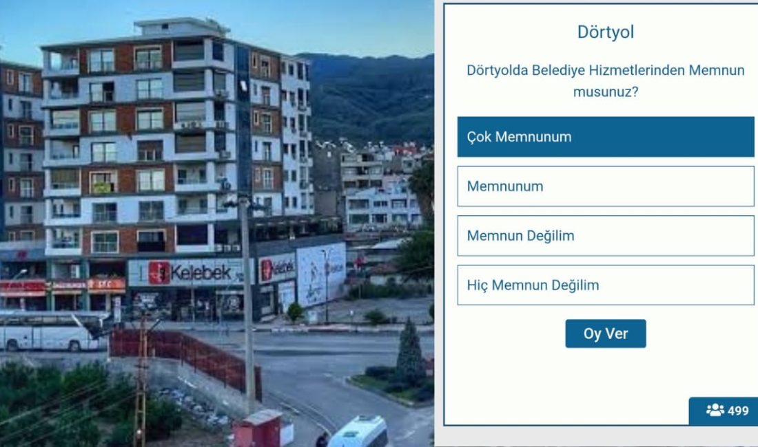 Antakya Gazetesi tarafından Dörtyol ilçesinde düzenlenen "Dörtyolda Belediye Hizmetlerinden Memnun
