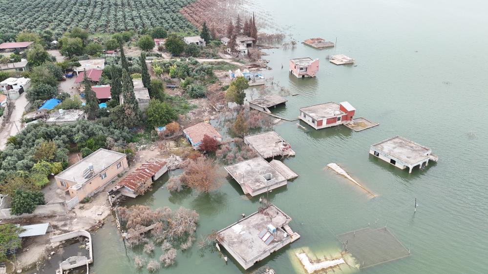 Hatay'da geçen yıl kuraklık nedeniyle su seviyesi düşen Reyhanlı Barajı,