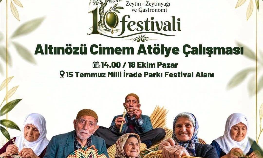Altınözü Zeytin-Zeytinyağı Festivali kapsamında bölge kadınlarının “Cimem Atölye” Çalışmaları sonrası