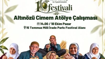Altınözü Zeytin-Zeytinyağı Festivali kapsamında bölge kadınlarının “Cimem Atölye” Çalışmaları sonrası