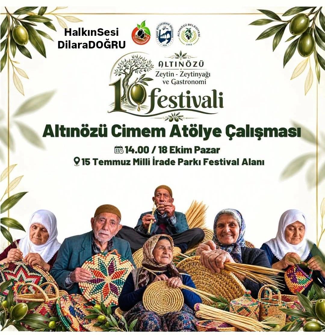 Altınözü Zeytin-Zeytinyağı Festivali kapsamında bölge kadınlarının “Cimem Atölye” Çalışmaları sonrası