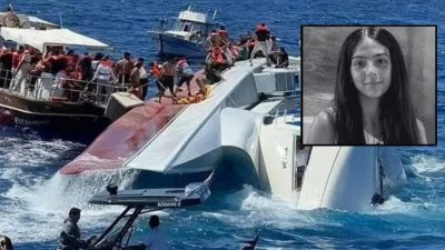 Girne açıklarında batan yolcu gemisinde kaybolduktan günler sonra cansız bedenine