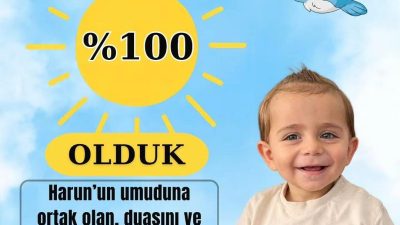 Türkiye, SMA tip-1 hastası minik Harun'dan gelen müjdeli haberle sevindi.
