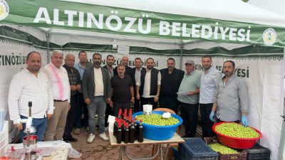 Hatay’da zeytinyağı üreticileri ve tüccarları, Vali Mustafa Masatlı ve Altınözü