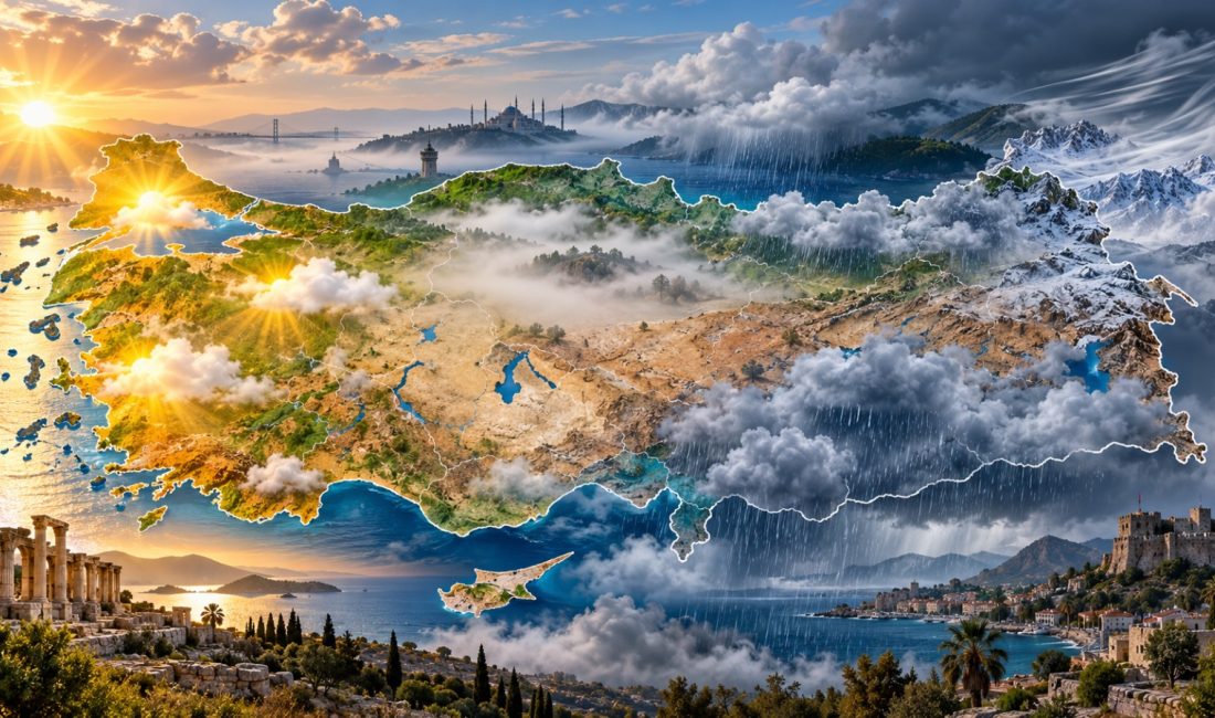 Türkiye'de yeni haftada hava sıcaklıklarının güney ve batı bölgelerinde artması