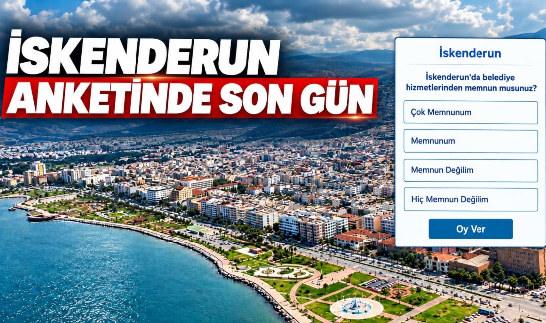 Antakya Gazetesi’nin internet sitesinde düzenlediği “İskenderun’da belediye hizmetlerinden memnun musunuz?”