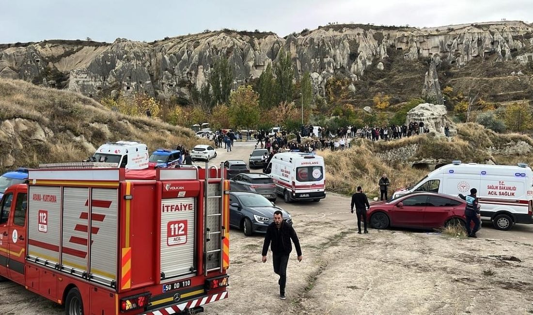 Nevşehir’de Kapadokya’nın önemli turizm merkezlerinden Göreme Açık Hava Müzesi yakınlarında