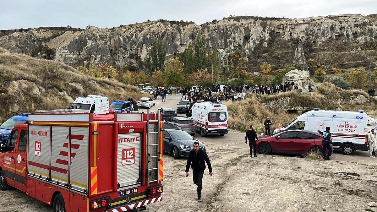 Nevşehir’de Kapadokya’nın önemli turizm merkezlerinden Göreme Açık Hava Müzesi yakınlarında