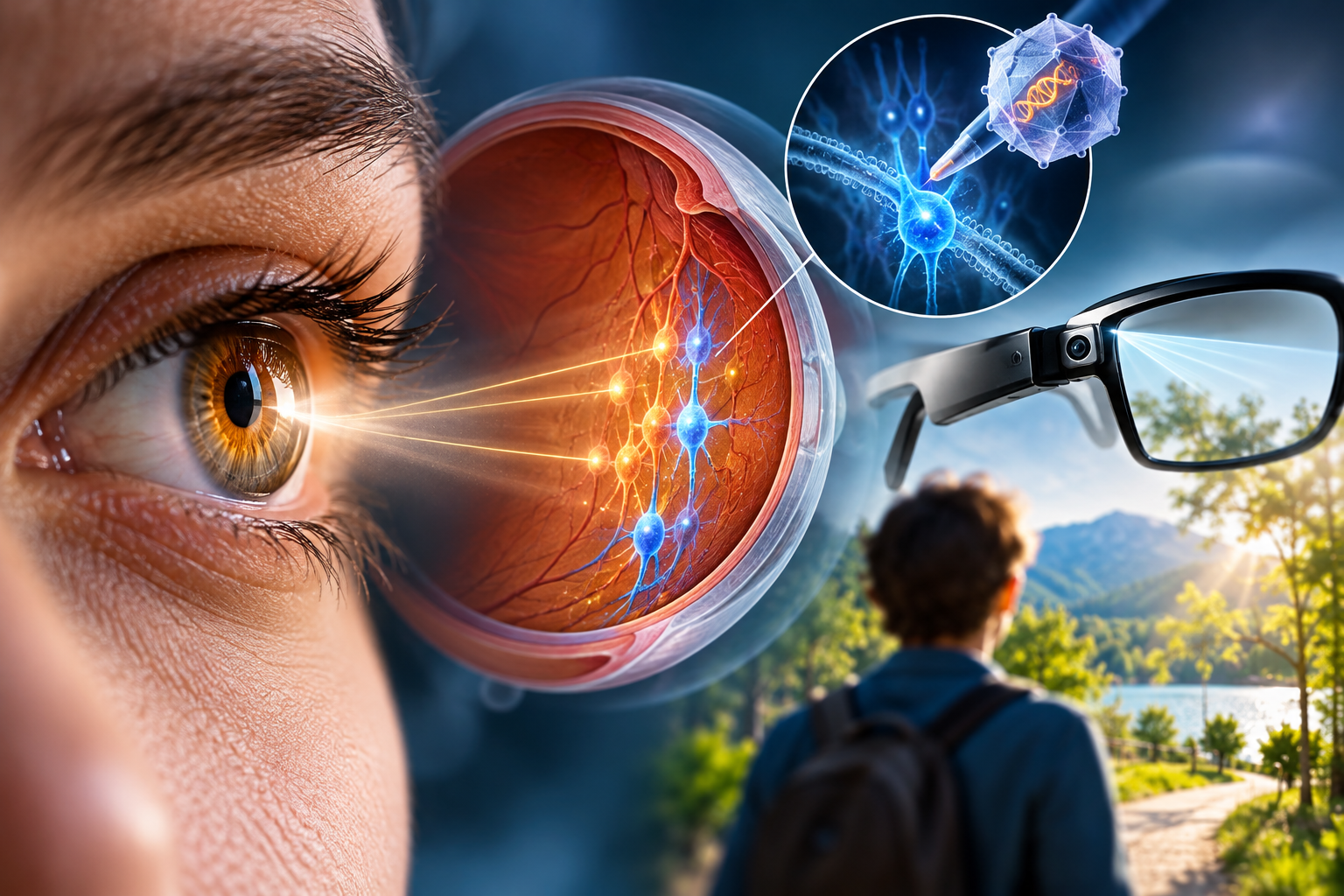 Kalıtsal retina hastalığı nedeniyle görme kaybı yaşayan 10 hasta üzerinde