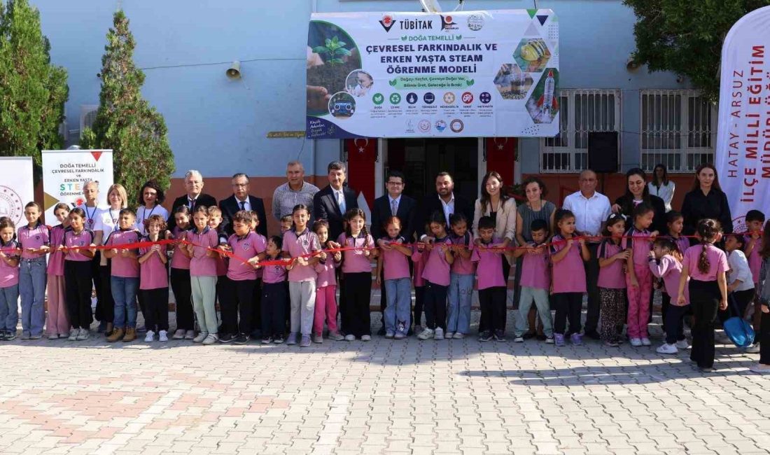 Hatay’ın Arsuz ilçesinde, çocukların çevre bilincini geliştirmek ve erken yaşta