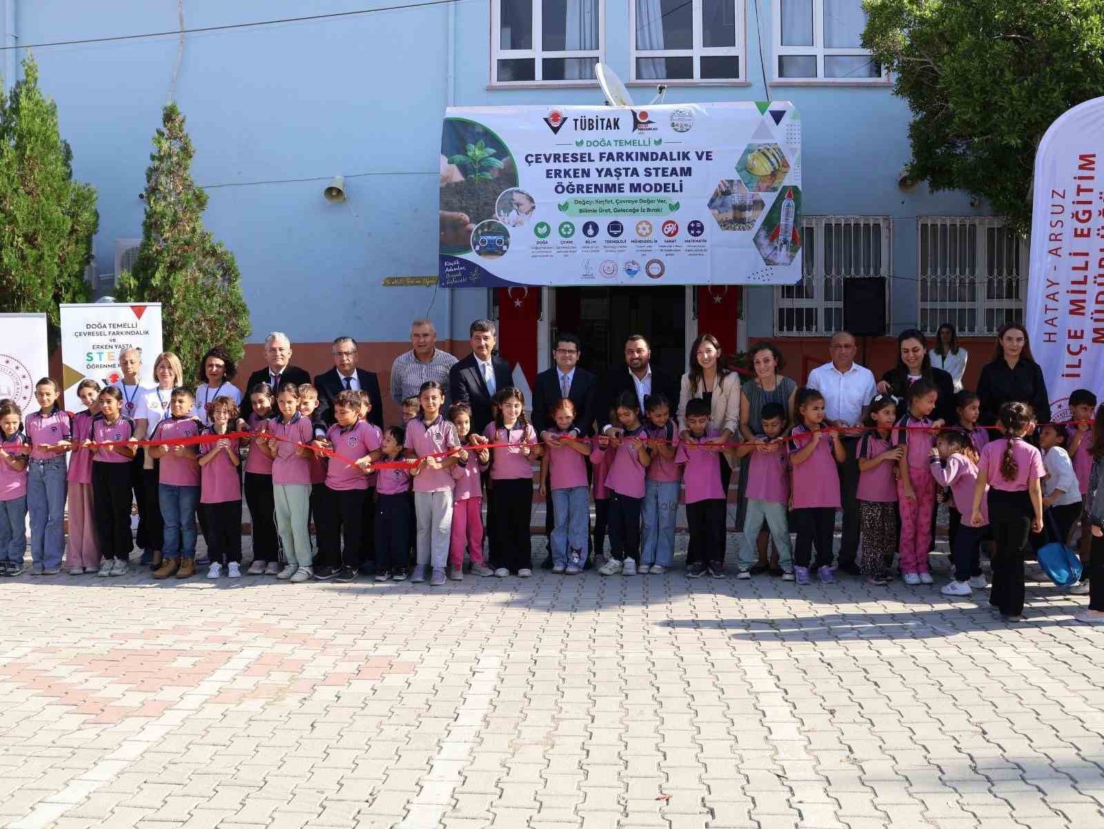 Hatay’ın Arsuz ilçesinde, çocukların çevre bilincini geliştirmek ve erken yaşta