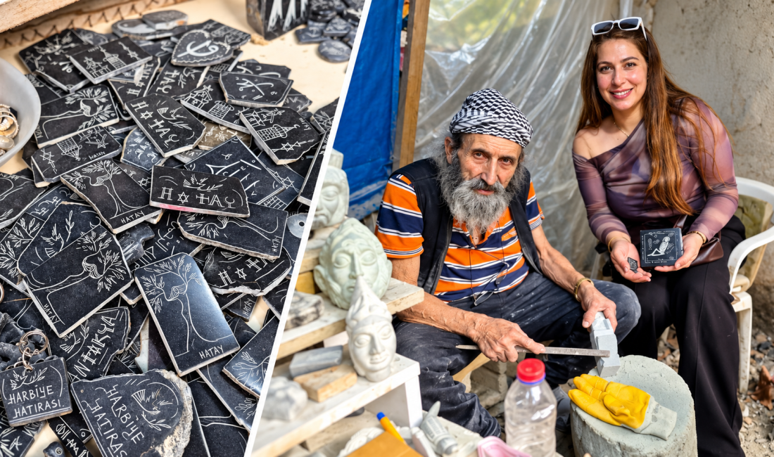 Hatay’ın Defne ilçesinde yaşayan taş oyma ustası İsa Kart, tam