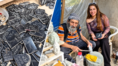 Hatay’ın Defne ilçesinde yaşayan taş oyma ustası İsa Kart, tam