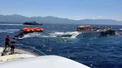 KKTC’nin Girne açıklarında 30 Ağustos’ta batan “Filo Jet” yolcu gemisinde