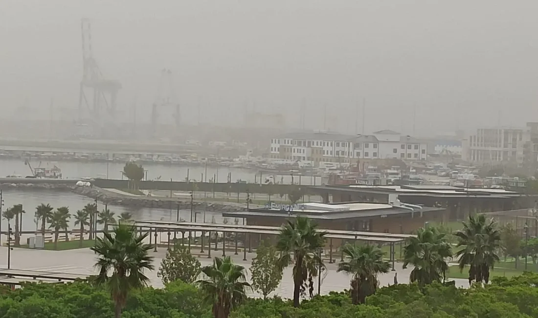 Suriye kaynaklı toz taşınımı İskenderun’da hava kalitesini düşürüp görüş mesafesini