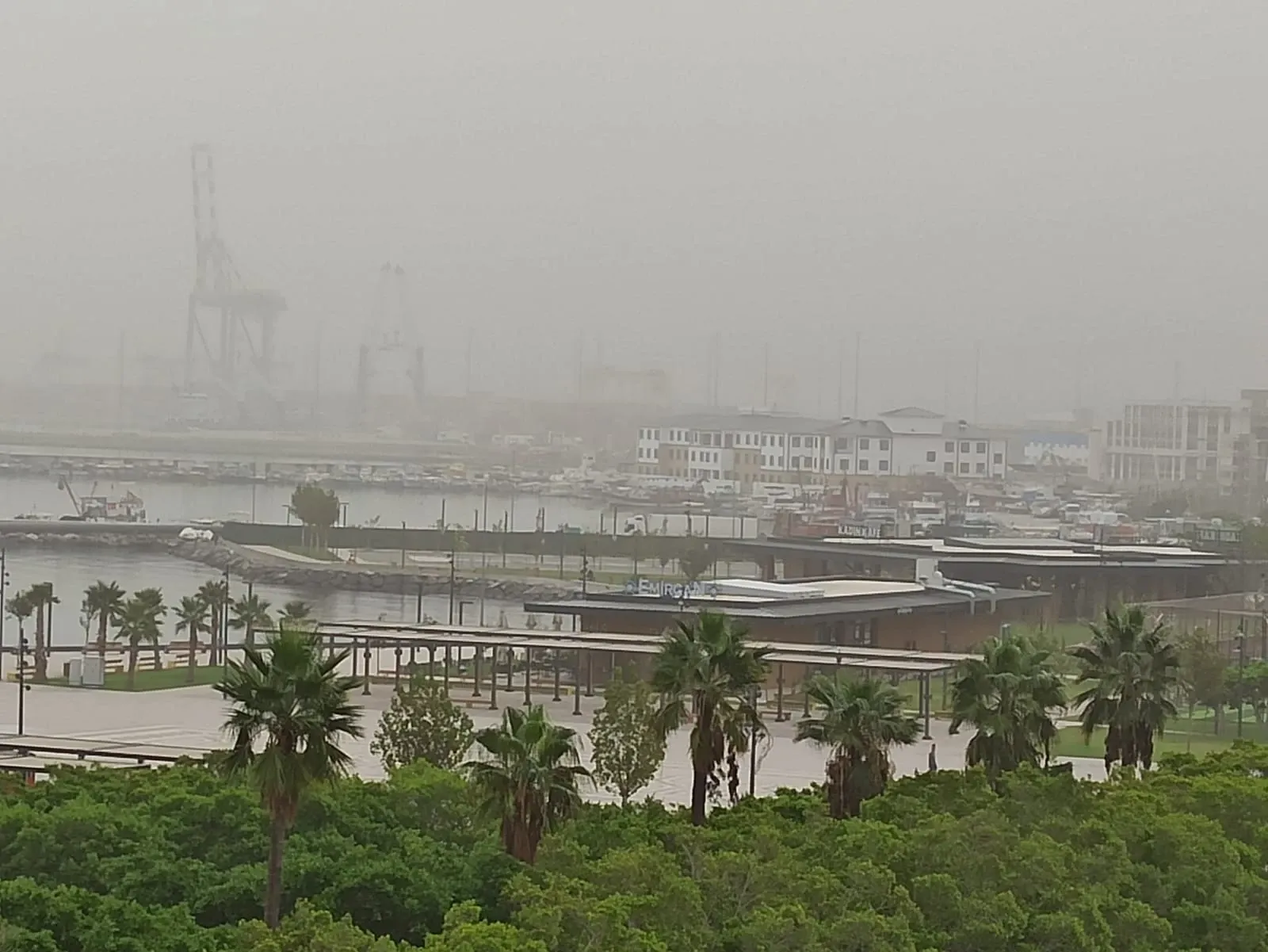 Suriye kaynaklı toz taşınımı İskenderun’da hava kalitesini düşürüp görüş mesafesini