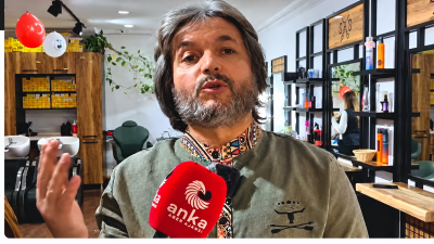Tokat’ta kadın kuaförü Rıza Bal, 29 Ekim Cumhuriyet Bayramı dolayısıyla