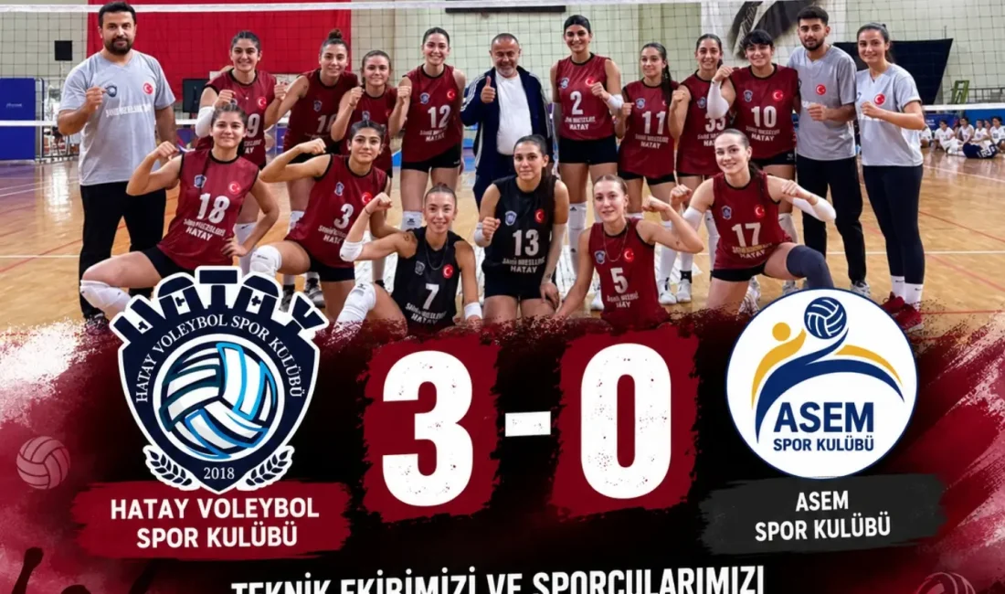 Türkiye Kadınlar Voleybol 2. Ligi’nin 3. haftasında sahaya çıkan Hatay